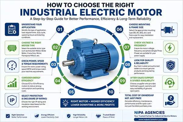 industrial electric motor dealer in india providing premium three phase electric motors and industrial motor solutions